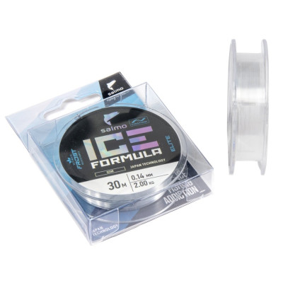 Леска монофильная зимняя SALMO ELITE ICE FORMULA CLEAR 030/014